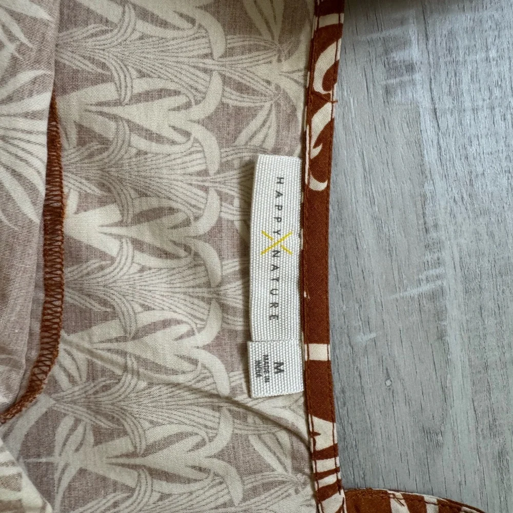 Floral Brown Women's Top - Picture 6 of 6